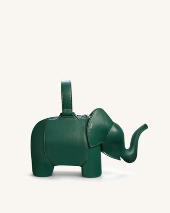 Claire Borsa a mano a forma di elefante - Verde