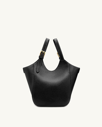 Ines Bolso Tote con Candado - Nero