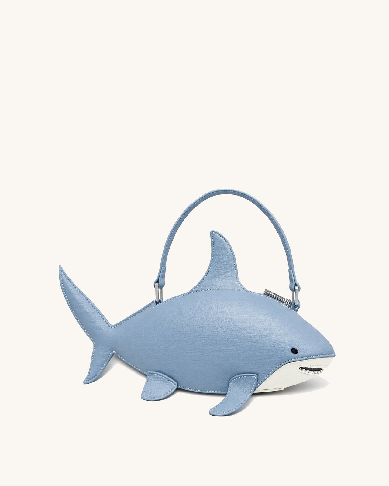 Nerys Borsa a Mano a Forma di Squalo - Azzurro