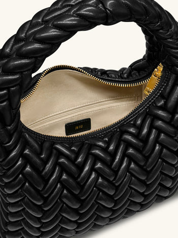 Cora Borsa per trapuntatura con manici - Nero