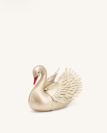 Alani Borsa a Tracolla a Forma di Cigno - Oro