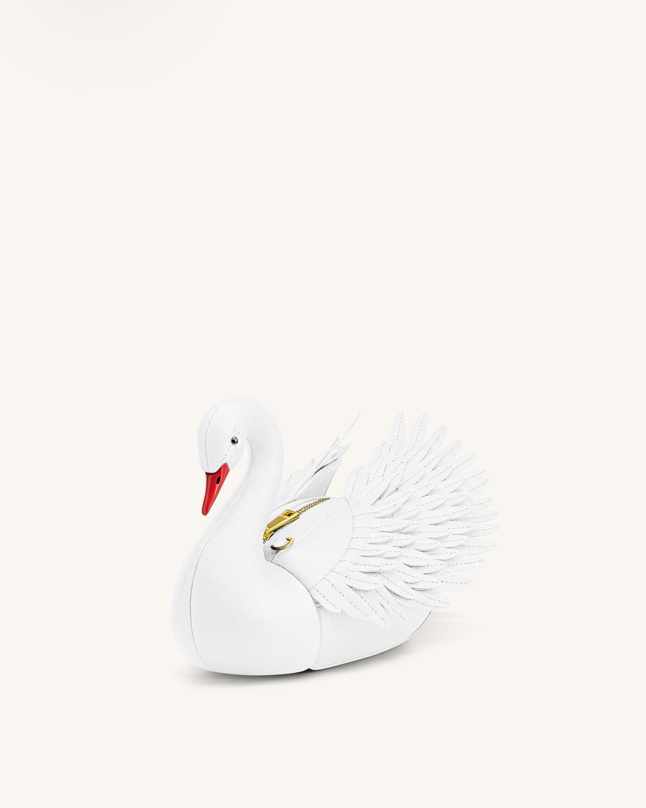 Alani Borsa a tracolla a forma di cigno - Bianco