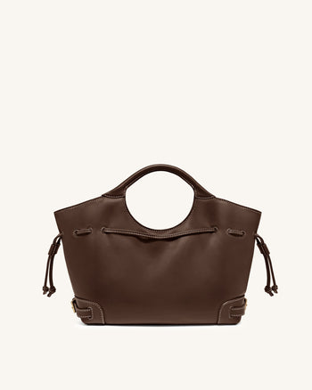Elara Borsa tote con coulisse - Marrone