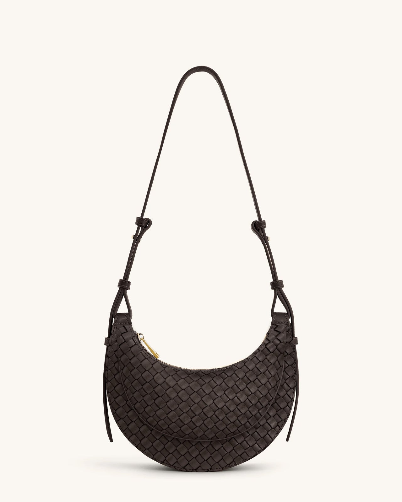 Sharon Borsa a Tracolla Intrecciata - Marrone Caffè