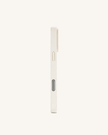 Vintage Cover per telefono a conchiglia con cigno Romance Pearl - Bianco
