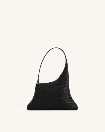 Lyra Borsa a tracolla intrecciata - Nero