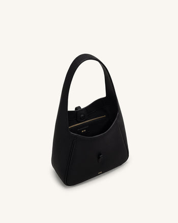 Bruna Borsa hobo martellata - Nero