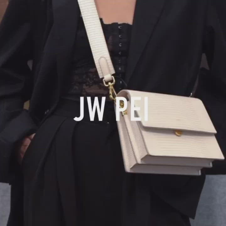 JW PEI MINI FLAP BAG IVORY LIZARD, Fesyen Wanita, Tas & Dompet di Carousell