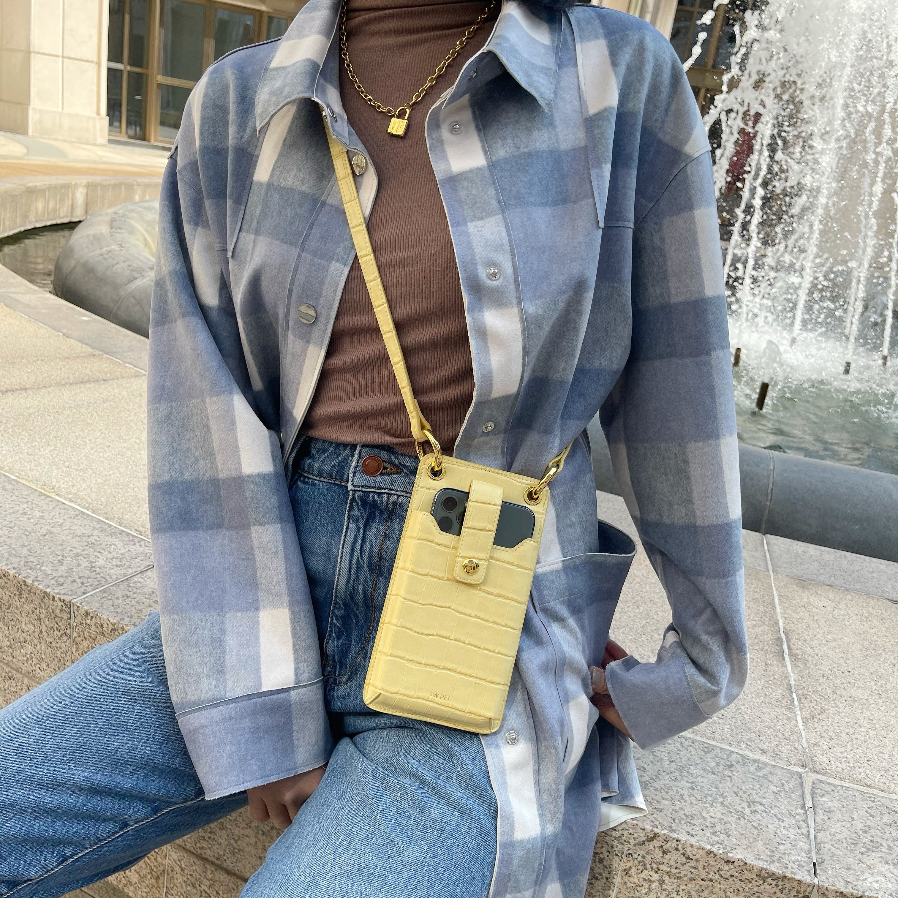 Women's Crossbody Phone Bag - Vegan Leather - Friday By JW PEI